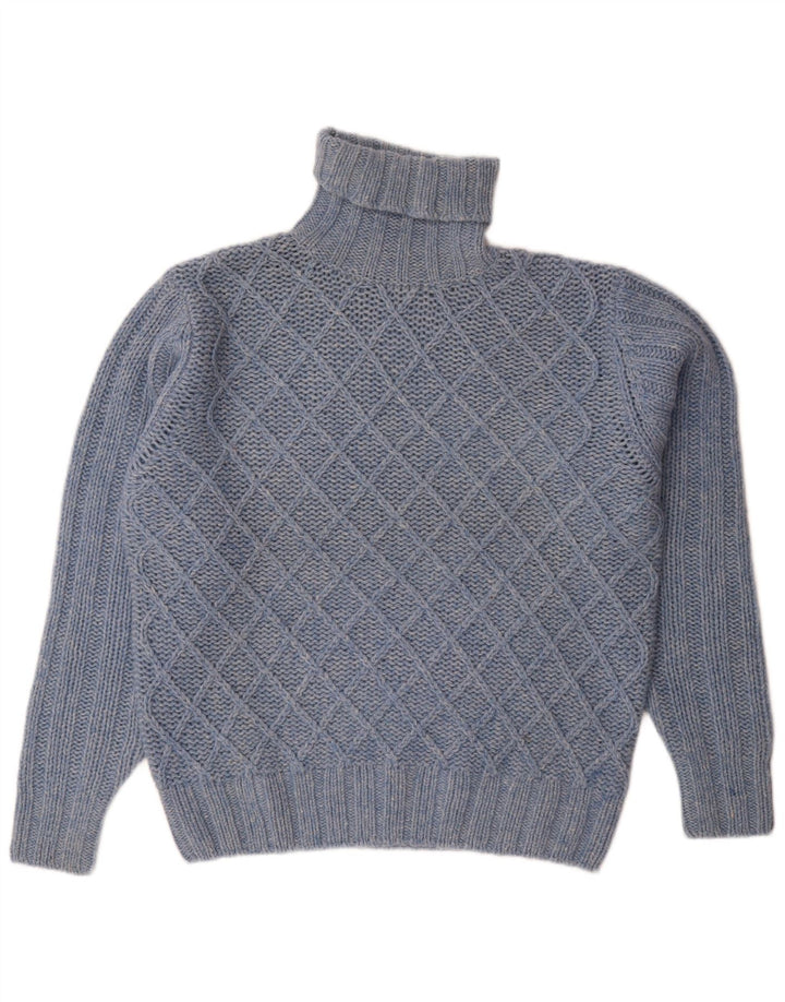 MC Neal Pull ample à col roulé pour homme Bleu moyen moucheté