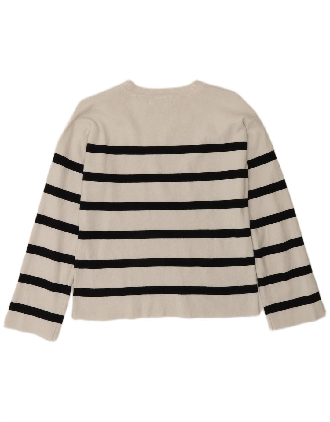 Marks & Spencer Chemisier régulier pour femme UK 10 Petit coton rayé blanc