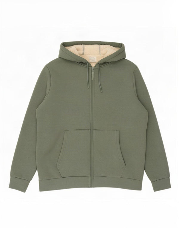 Mountain Warehouse Pull à capuche zippé surdimensionné pour femme UK 18 XL Vert