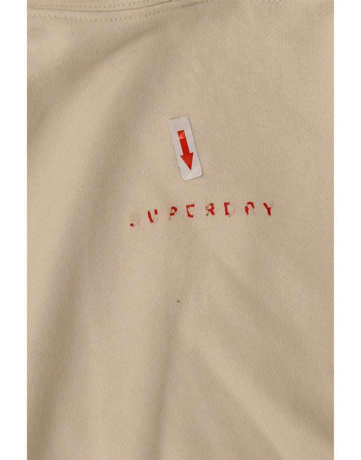 Superdry Pull à capuche en coton beige moyen pour homme