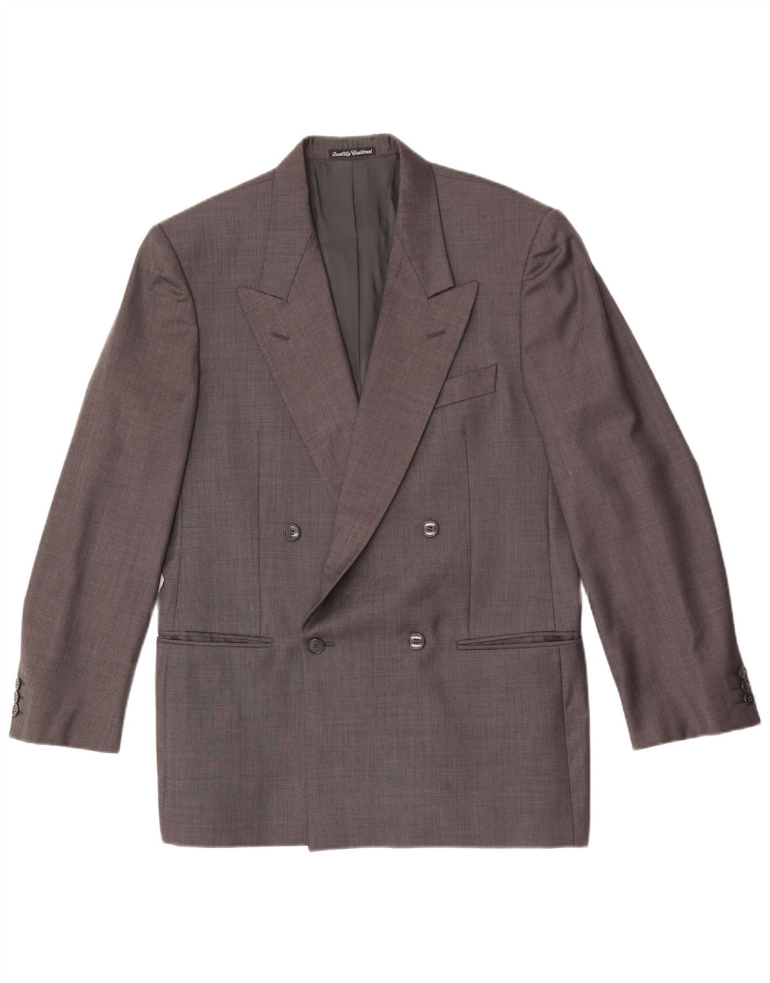 Oreste Boggio Casero Veste blazer double boutonnage pour homme UK 38 Gris moyen