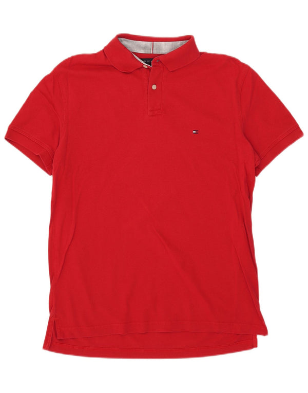 Tommy Hilfiger Polo Regular Fit Homme Rouge Moyen