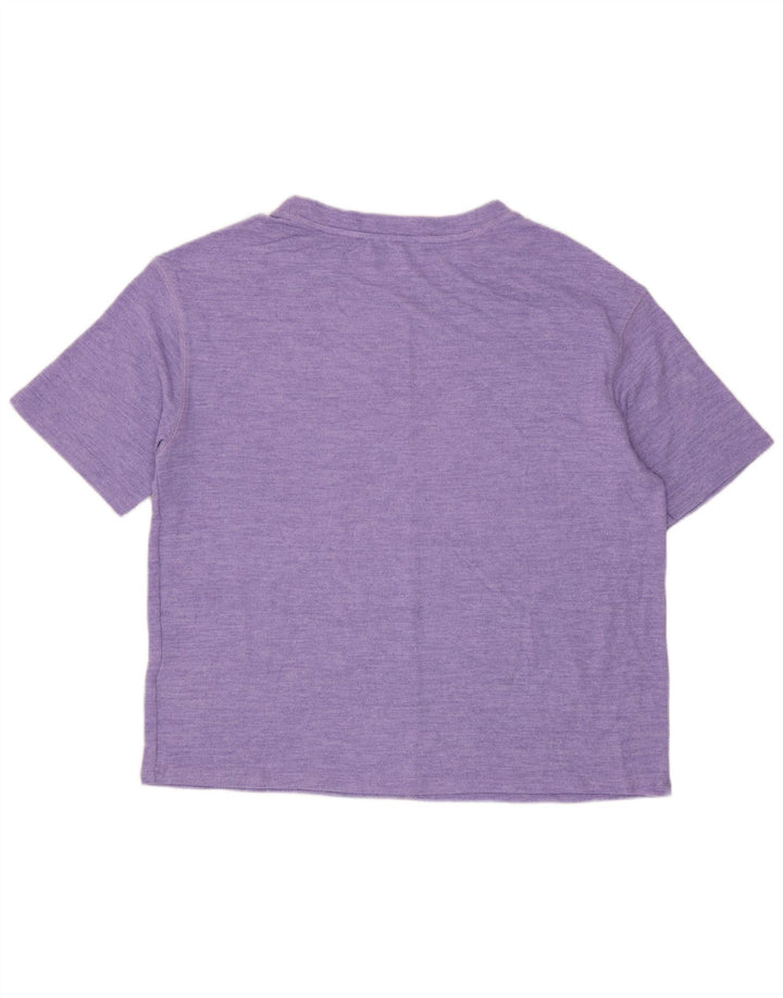 MARKS & SPENCER T-Shirt Femme UK 12 Violet Moyen Viscose