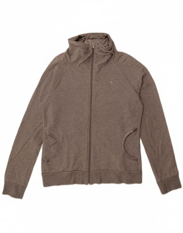 Puma Veste de survêtement pour femme UK 14 Large Gris Coton