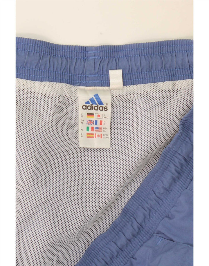 Adidas Short de sport cargo pour homme XL Bleu Polyester