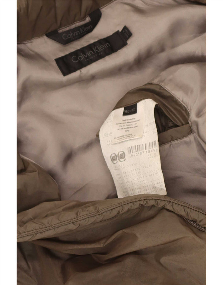 Calvin Klein Veste matelassée IT 50 Large Kaki Polyamide Homme