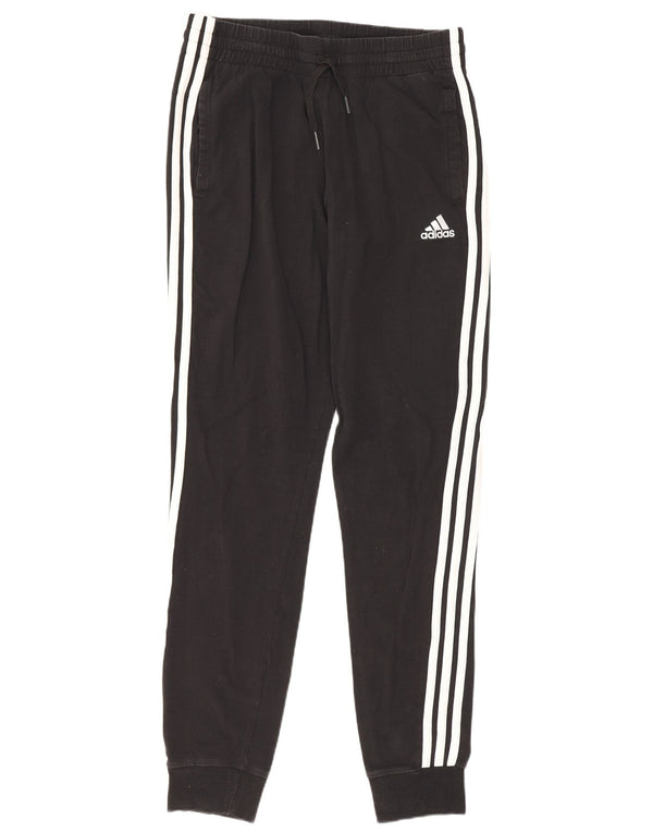 Adidas Pantalon de survêtement pour femme Joggers UK 8/10 Petit Noir Coton Sports