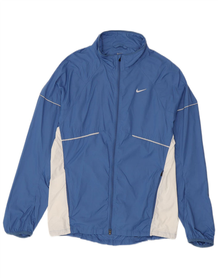 Nike Veste de survêtement pour homme Taille S en nylon color block bleu