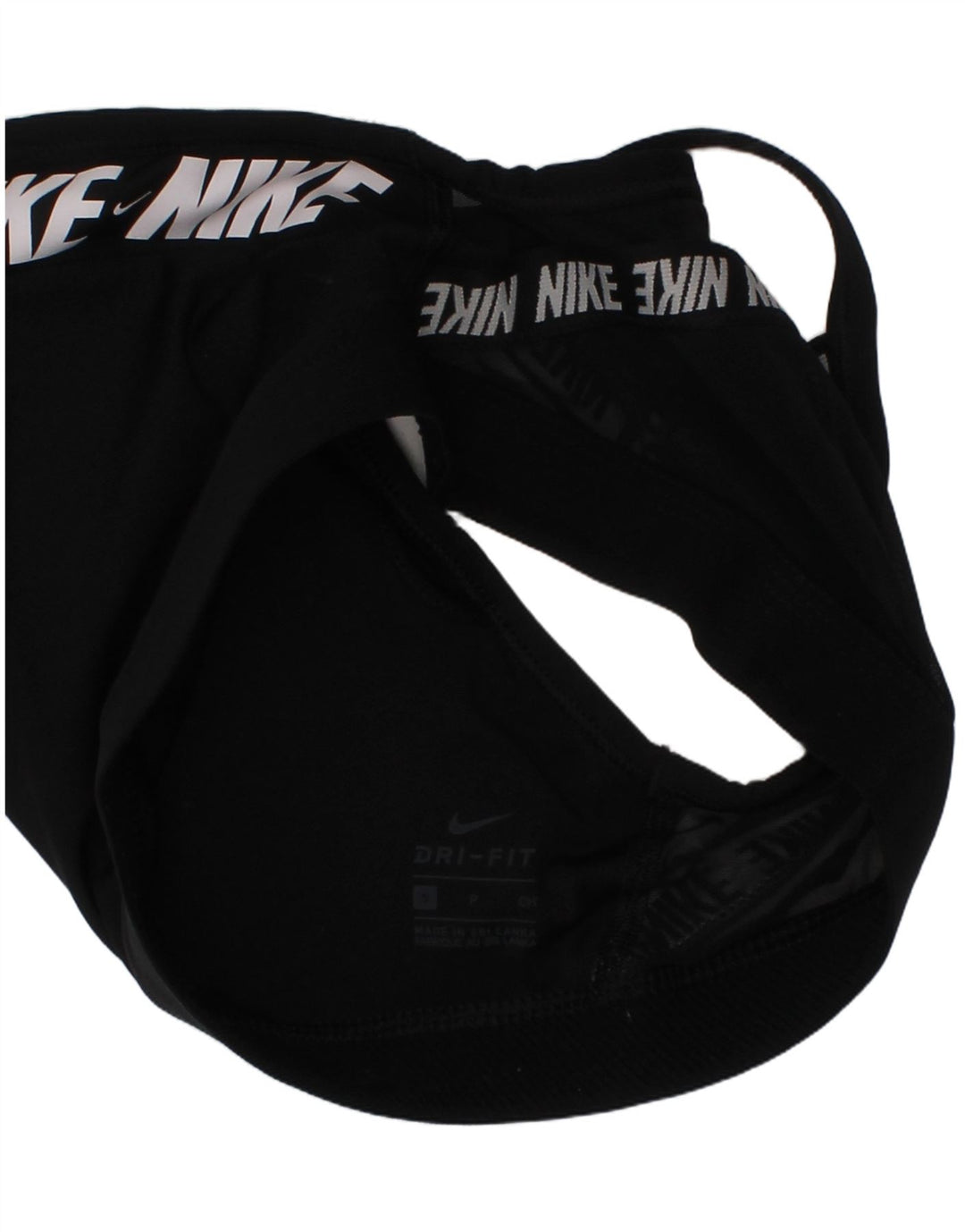 Soutien-gorge de sport rembourré Nike pour femme, petit, noir, polyester