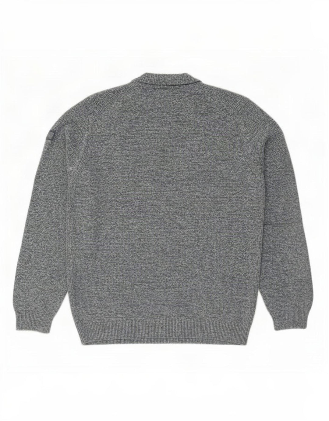 Camel Active Pull col rond pour homme en coton moucheté bleu Taille L