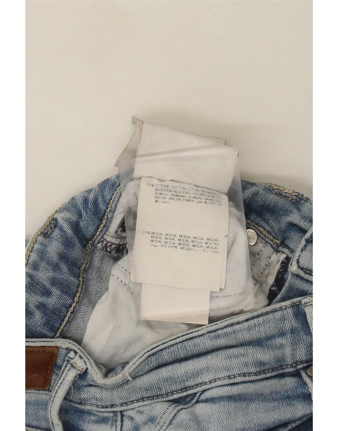 Replay Jean Slim Femme W27 L30 Bleu Coton