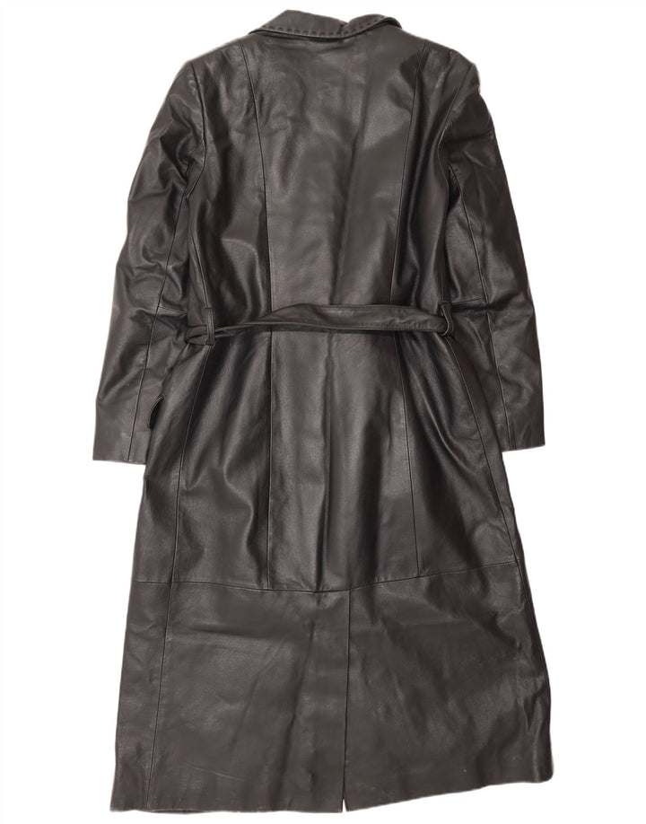 Conbipel Manteau En Cuir Femme IT 44 Cuir Noir Moyen