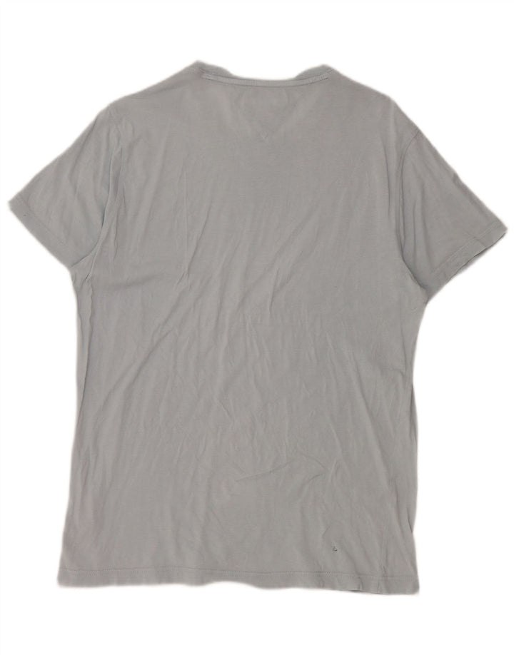 Tommy Hilfiger T-Shirt Homme Haut Large Bleu Coton