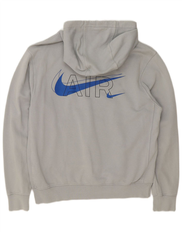 Nike Pull à capuche graphique pour homme en coton gris Taille L