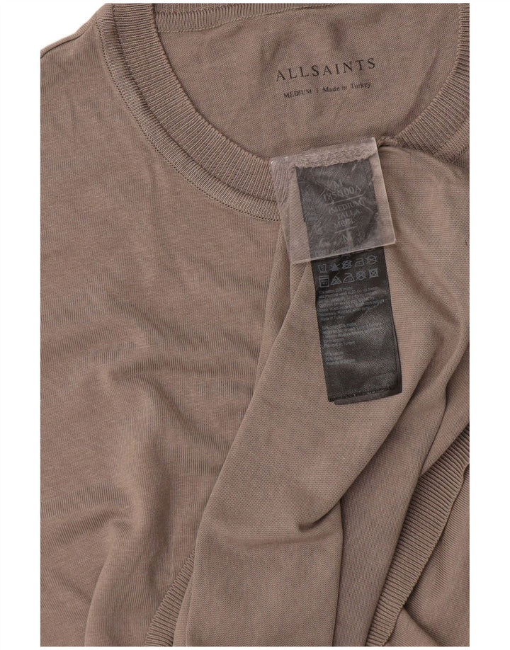 ALL SAINTS T-Shirt Homme Gris Moyen Coton