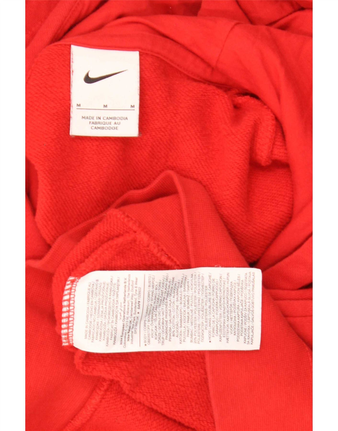Nike Pull à capuche en coton rouge moyen pour homme