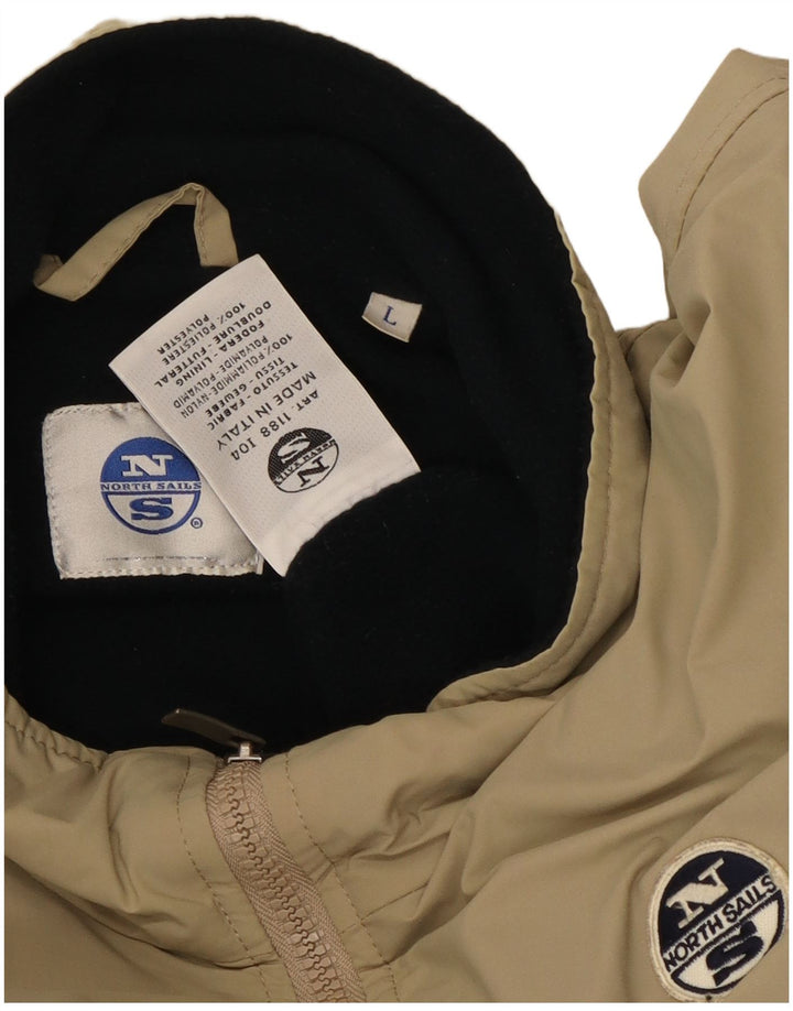 North Sails Veste Bomber Homme UK 40 Large Beige Polyamide