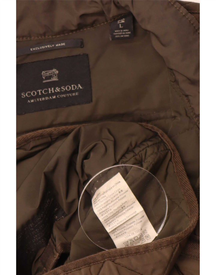 Scotch & Soda Veste matelassée homme UK 40 Large Kaki Polyester
