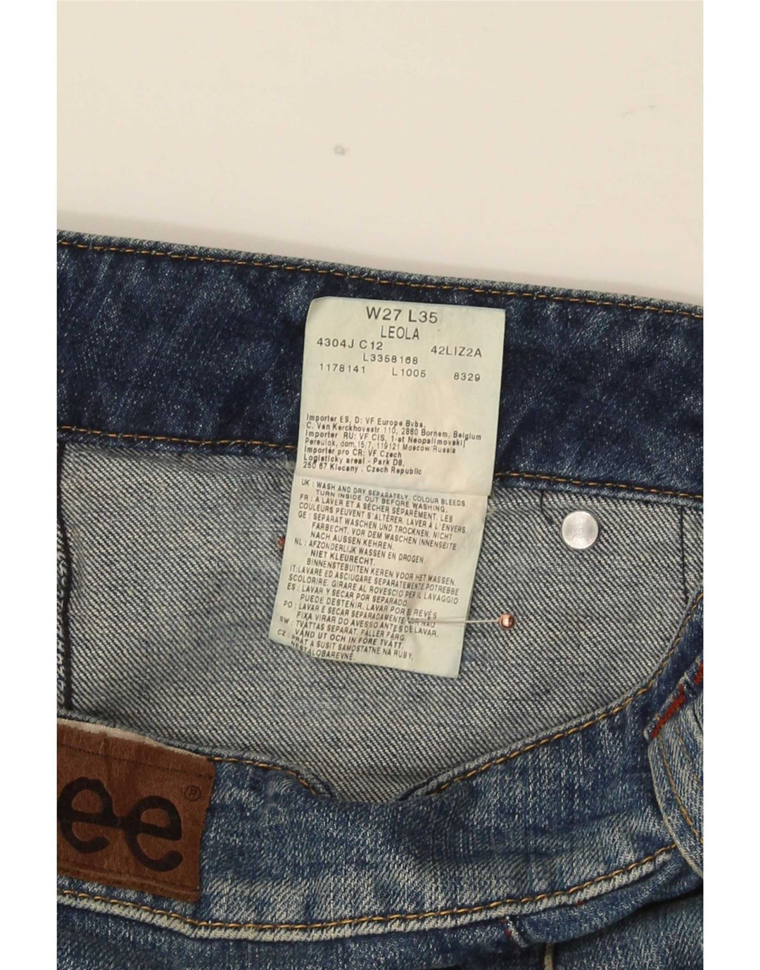 Lee Jean Leola Bootcut Femme W27 L35 Bleu Coton