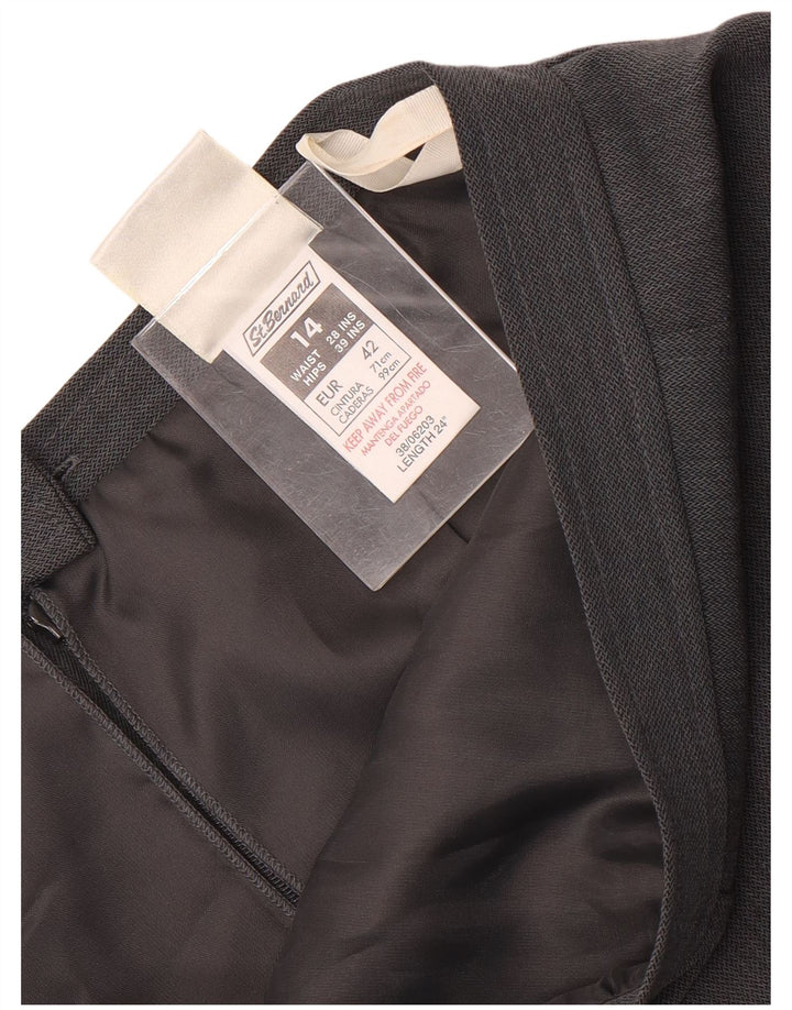 St. Bernard Jupe droite pour femme UK 14 Medium W28 Gris Polyester