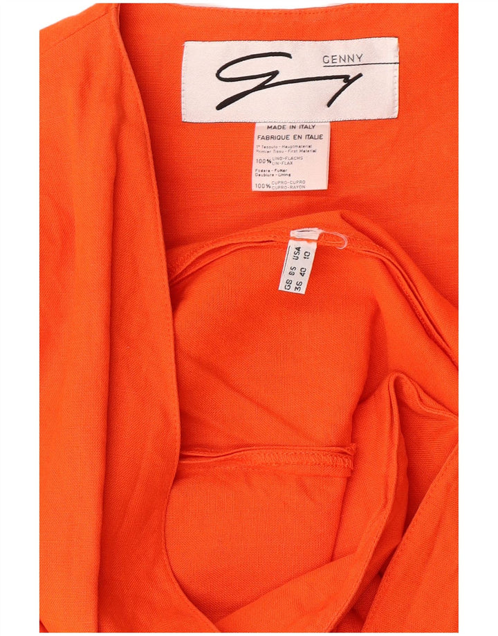 Genny Ensemble 2 pièces pour femme US 10 Grand lin orange