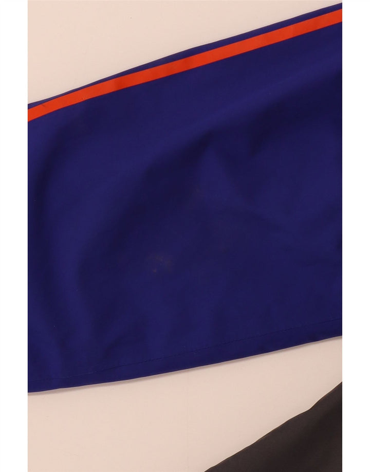 ADIDAS Veste coupe-vent pour hommes UK 36 Petit Bleu Colorblock Polyester