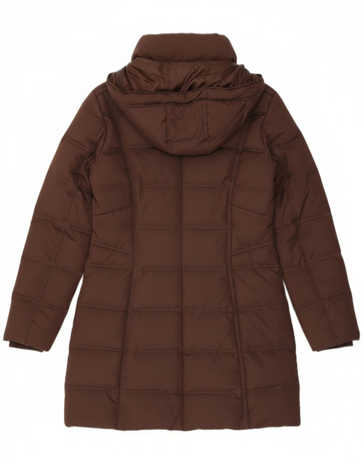 EDC Manteau rembourré à capuche pour femme UK 14 Polyester Marron moyen