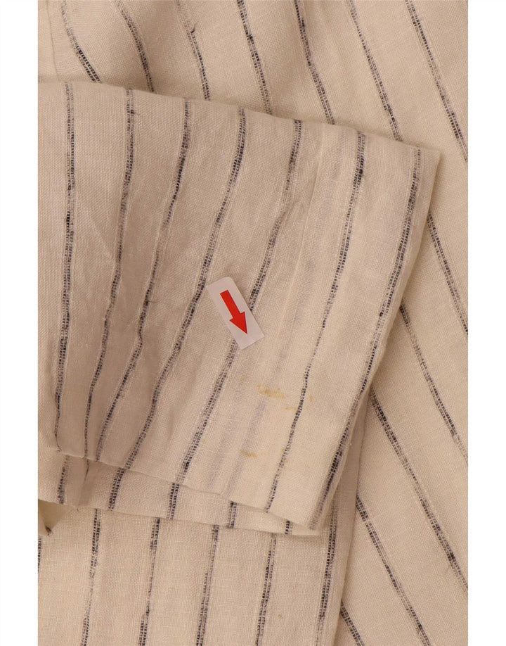 Marks & Spencer Pantalon décontracté pour femme UK 12 Medium W32 L33 Blanc cassé