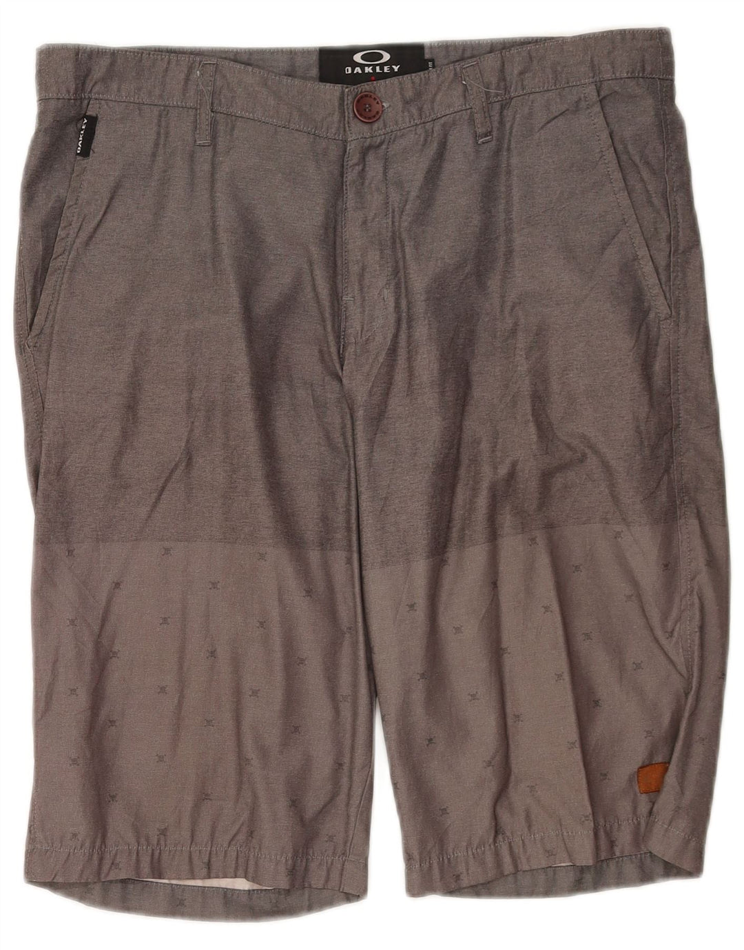 Oakley Short chino coupe classique W34 pour homme, grand coton à pois gris