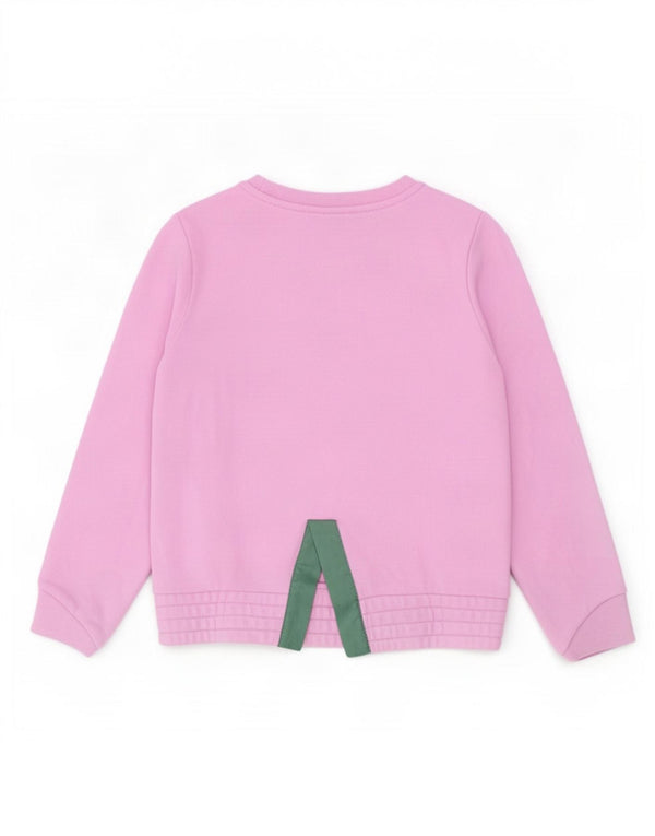 Nike Sweat-shirt graphique fille 5-6 ans en coton rose moyen