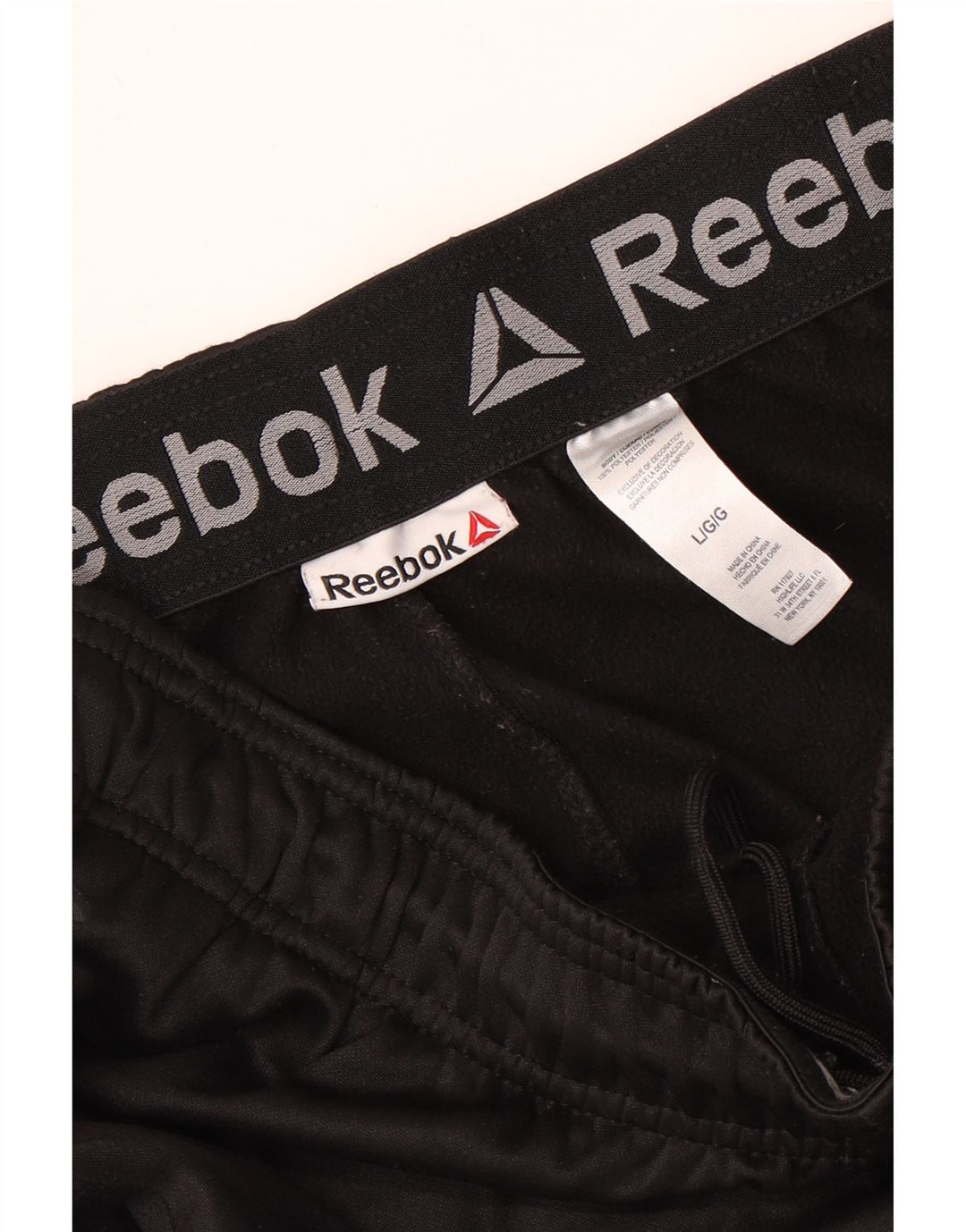 REEBOK Pantalon de Survêtement Homme Joggers Large Noir Polyester