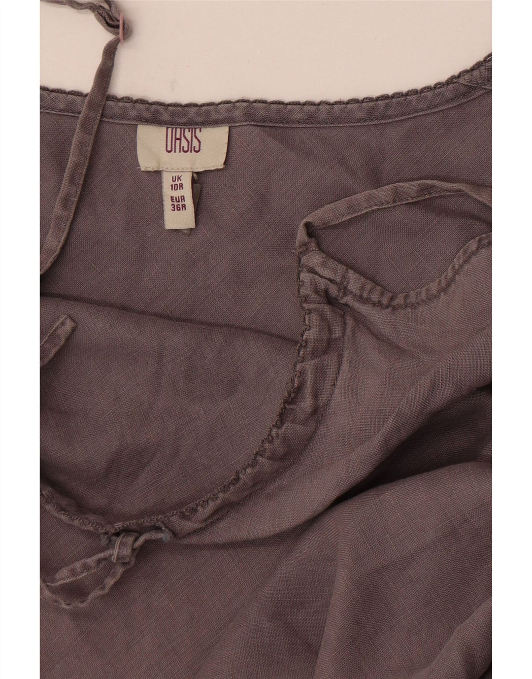 Oasis Robe d'été pour femme UK 10 Petit Gris