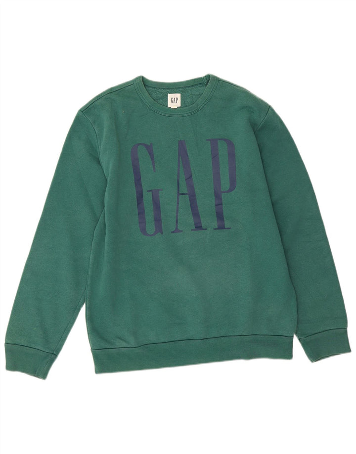 Gap Sweat-Shirt Graphique Homme Petit Vert Coton