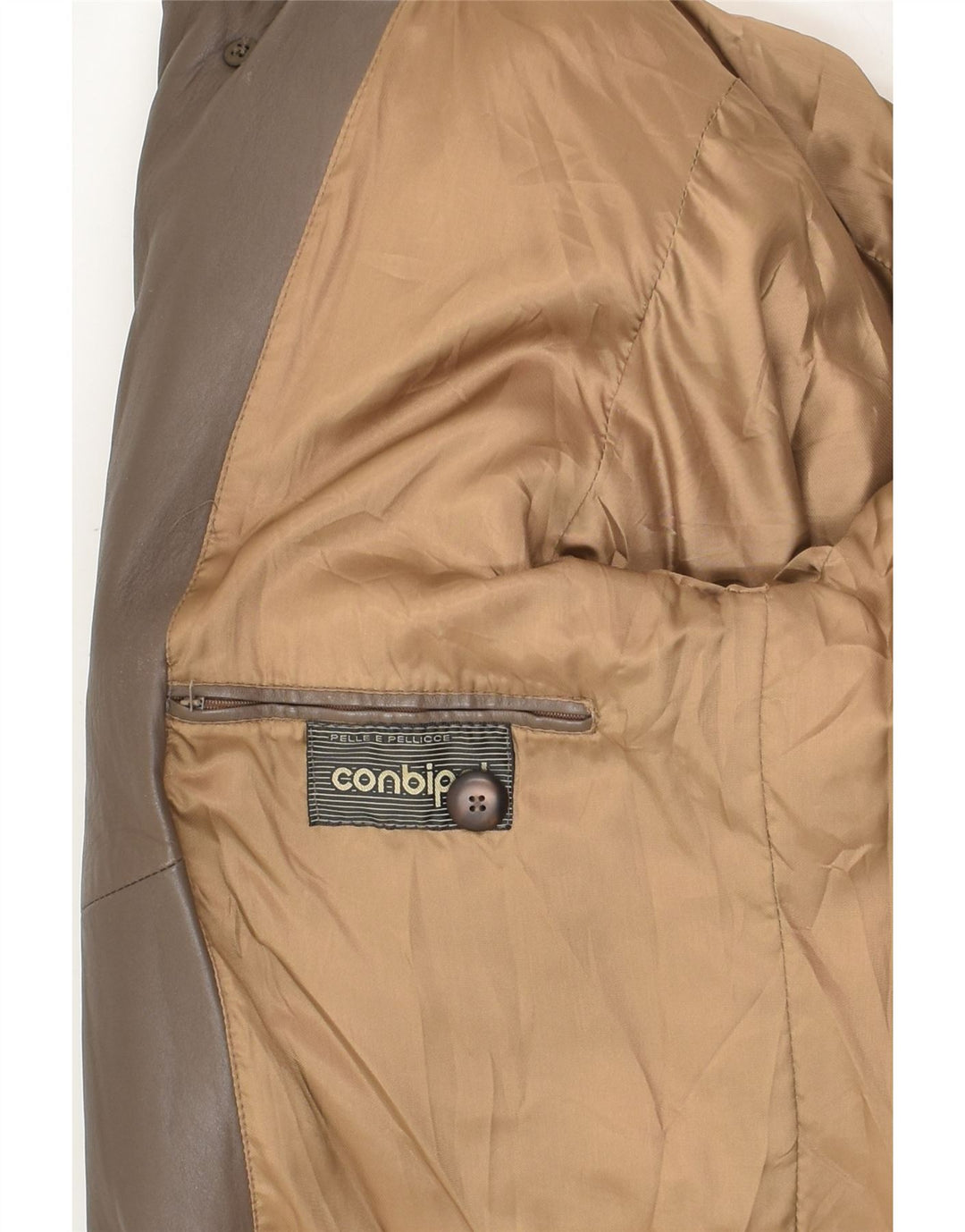 CONBIPEL Veste en Cuir Homme IT 46 Petit Cuir Marron