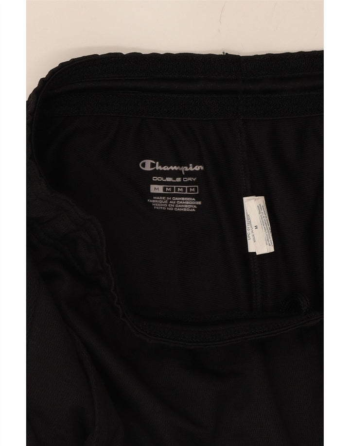 CHAMPION Mens Double Dry Tracksuit Trousers Medium  Black Polyester Vintage Champion and Second-Hand Champion from Messina Hembry 