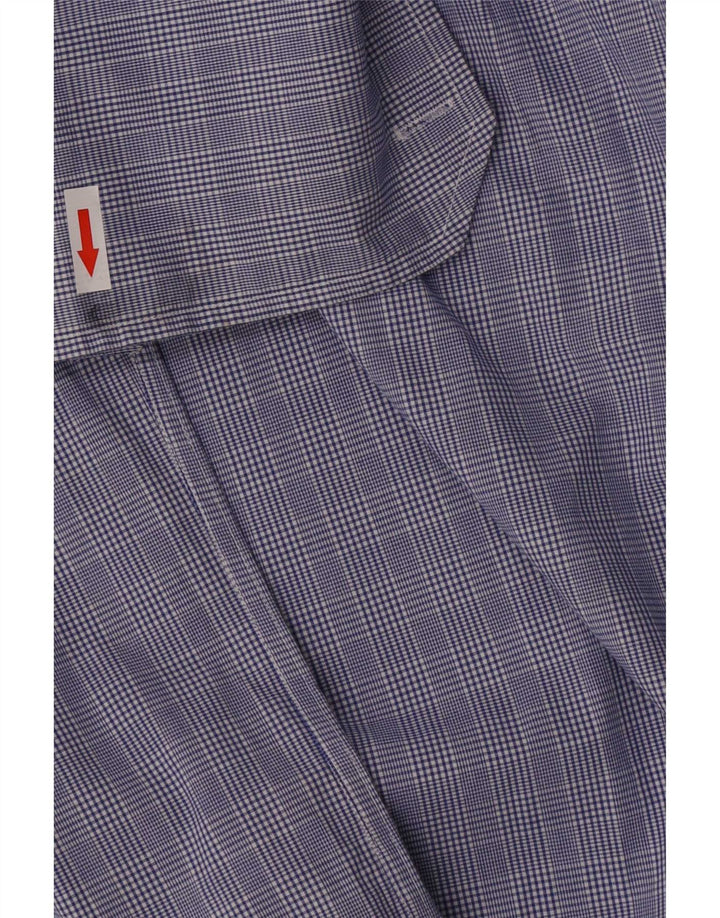 Tommy Hilfiger Chemise formelle pour homme Taille 15 1/2 Pied-de-poule bleu moyen