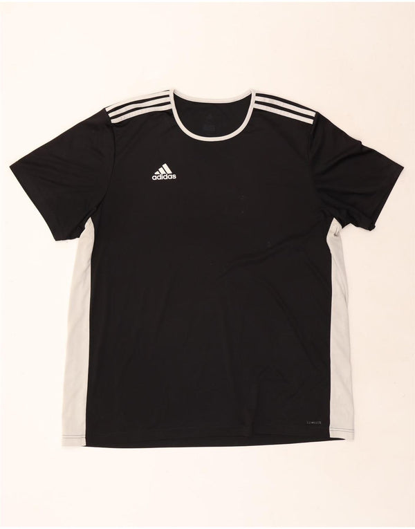 ADIDAS T-shirt Climalite pour homme 2XL Noir Colourblock