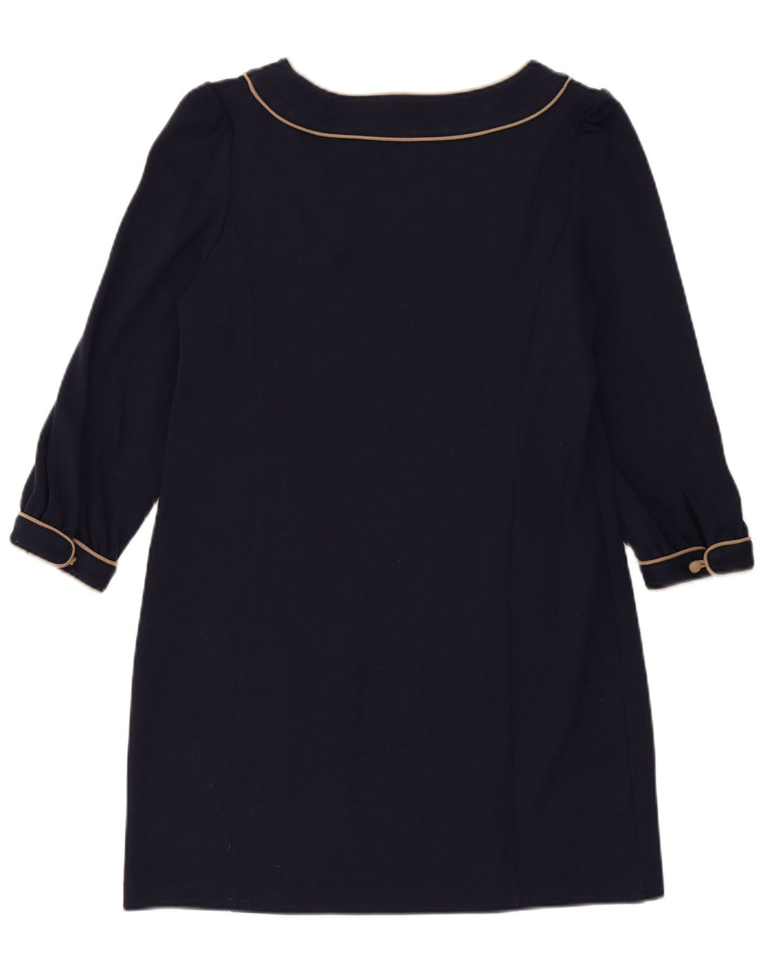 Next Robe droite à manches 3/4 pour femme UK 44 Large Bleu Marine Polyester