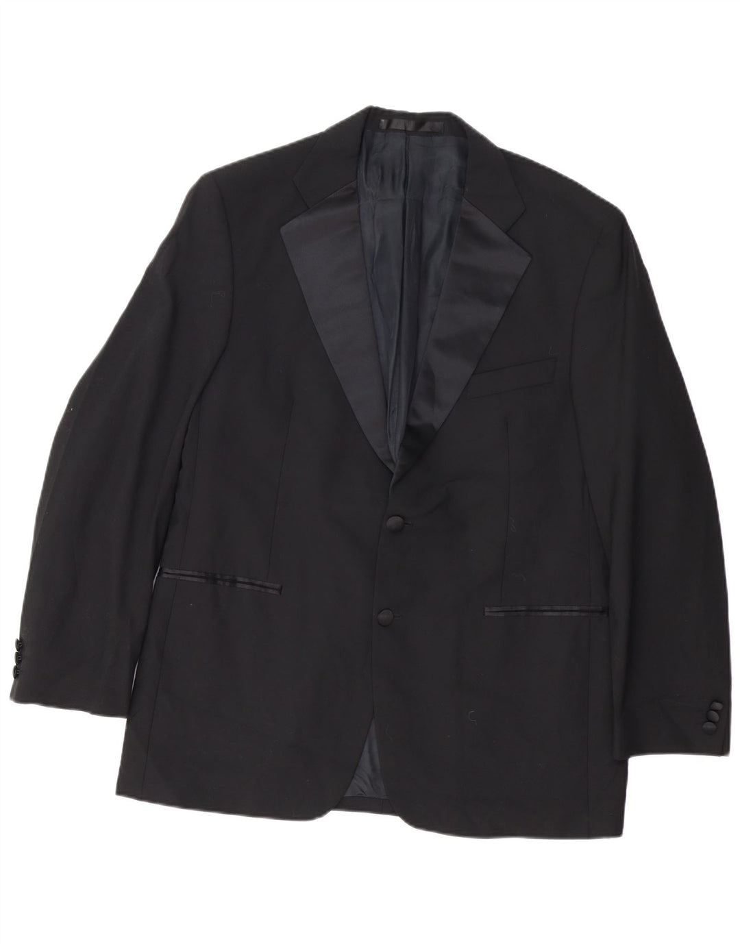 Marks & Spencer Veste blazer à 2 boutons pour homme UK 38 laine noire moyenne