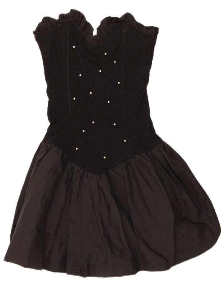 Fusion Robe bustier femme UK 10 Petit Noir Polyester