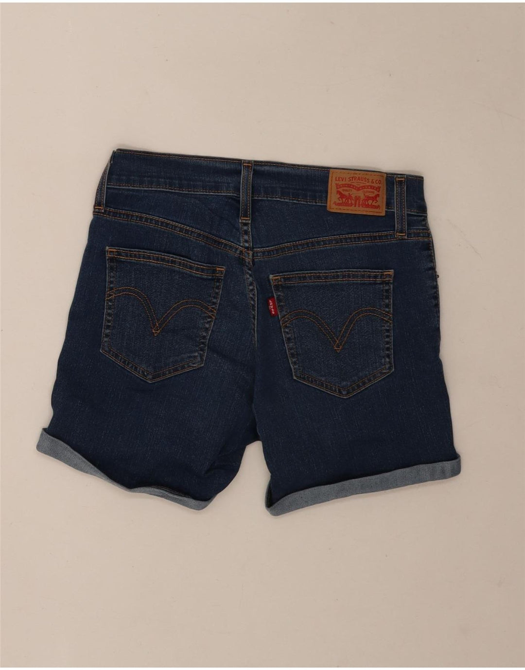 Levi's Short en Jean Femme W26 Small Bleu Marine Coton