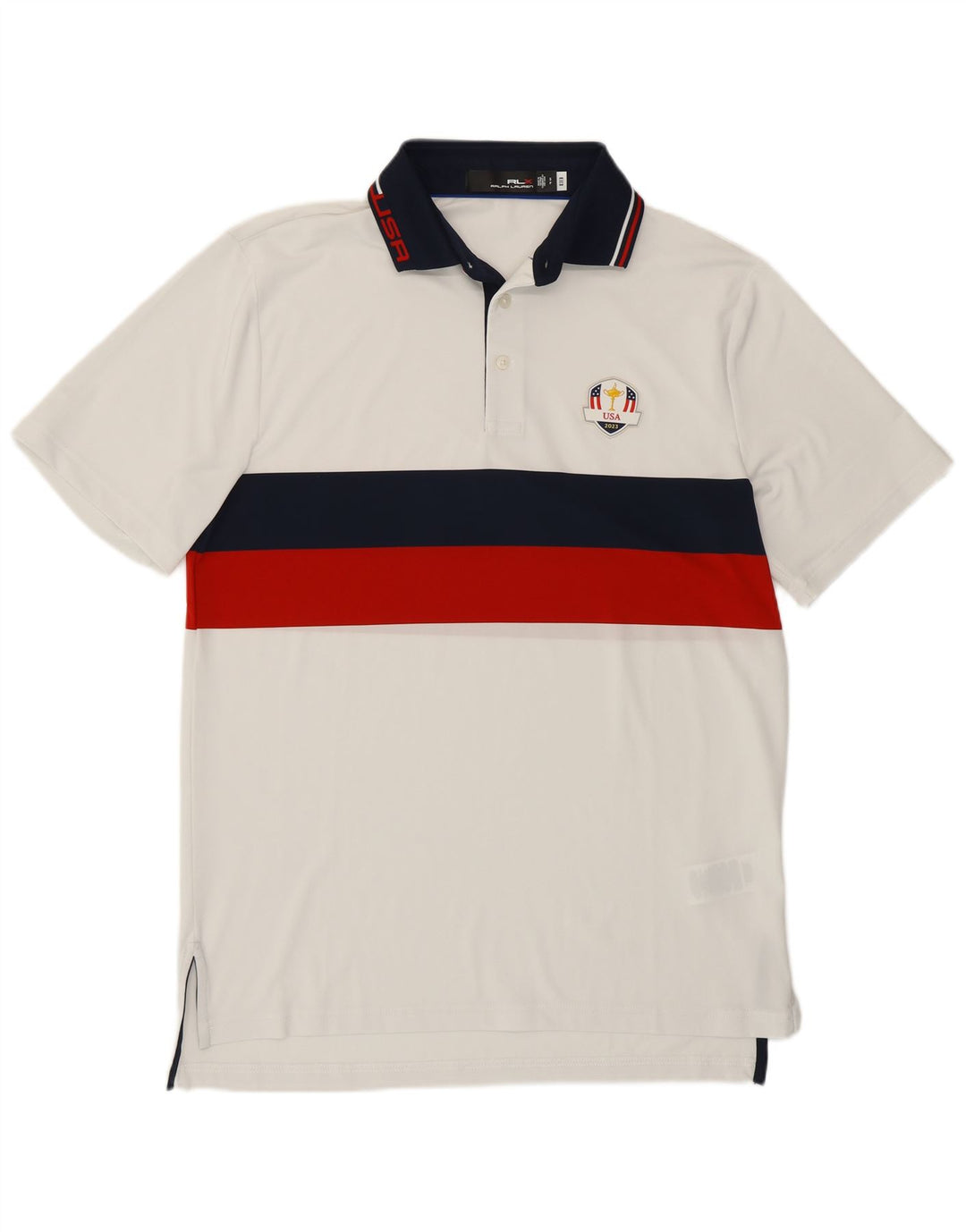 Ralph Lauren Homme USA Polo Petit Blanc Rayé Polyester