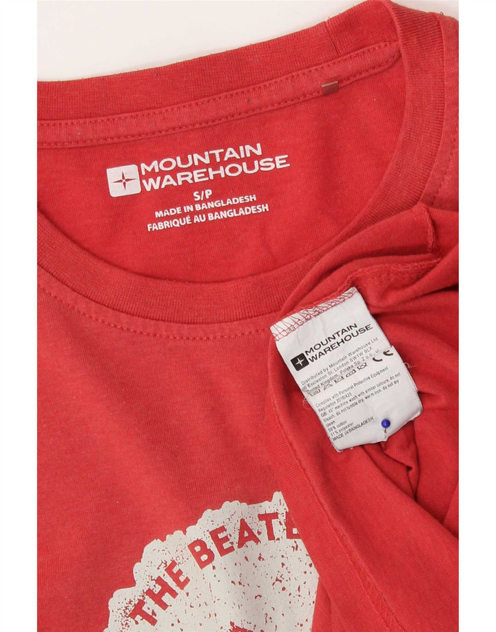 Mountain Warehouse T-shirt graphique pour homme en coton rouge Taille S