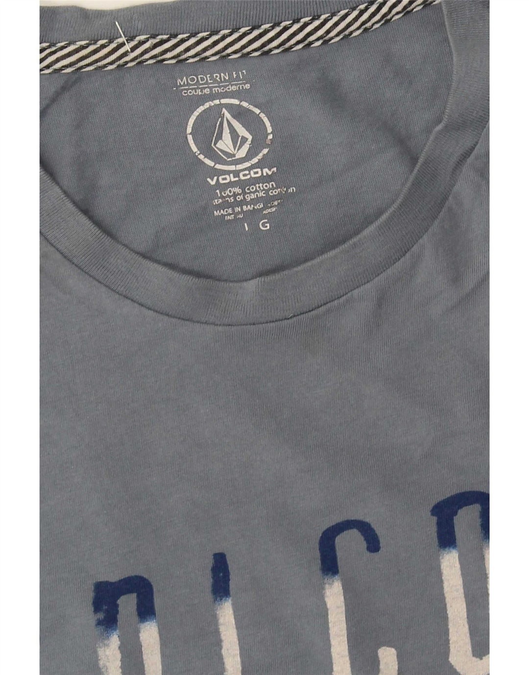 Volcom T-shirt graphique coupe moderne pour hommes, grand bleu, coton