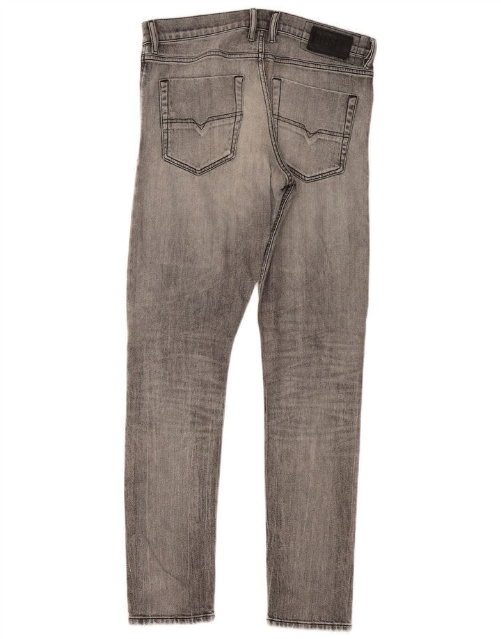 Diesel Jean Slim W32 L32 Gris Coton Homme
