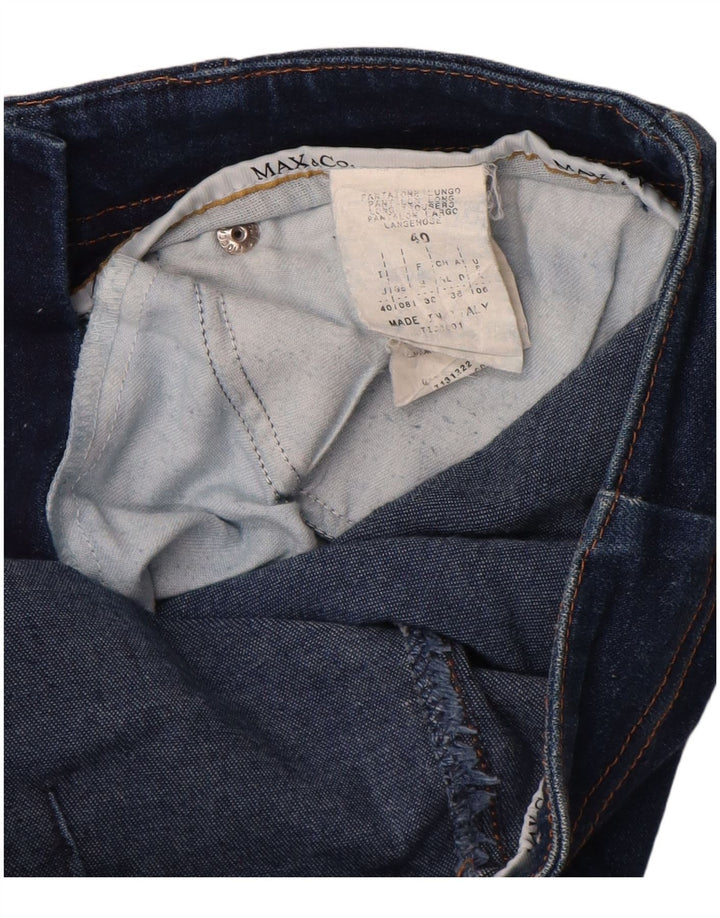 Max & Co. Jean slim pour femme UK 8 Small W26 L32 Bleu Coton