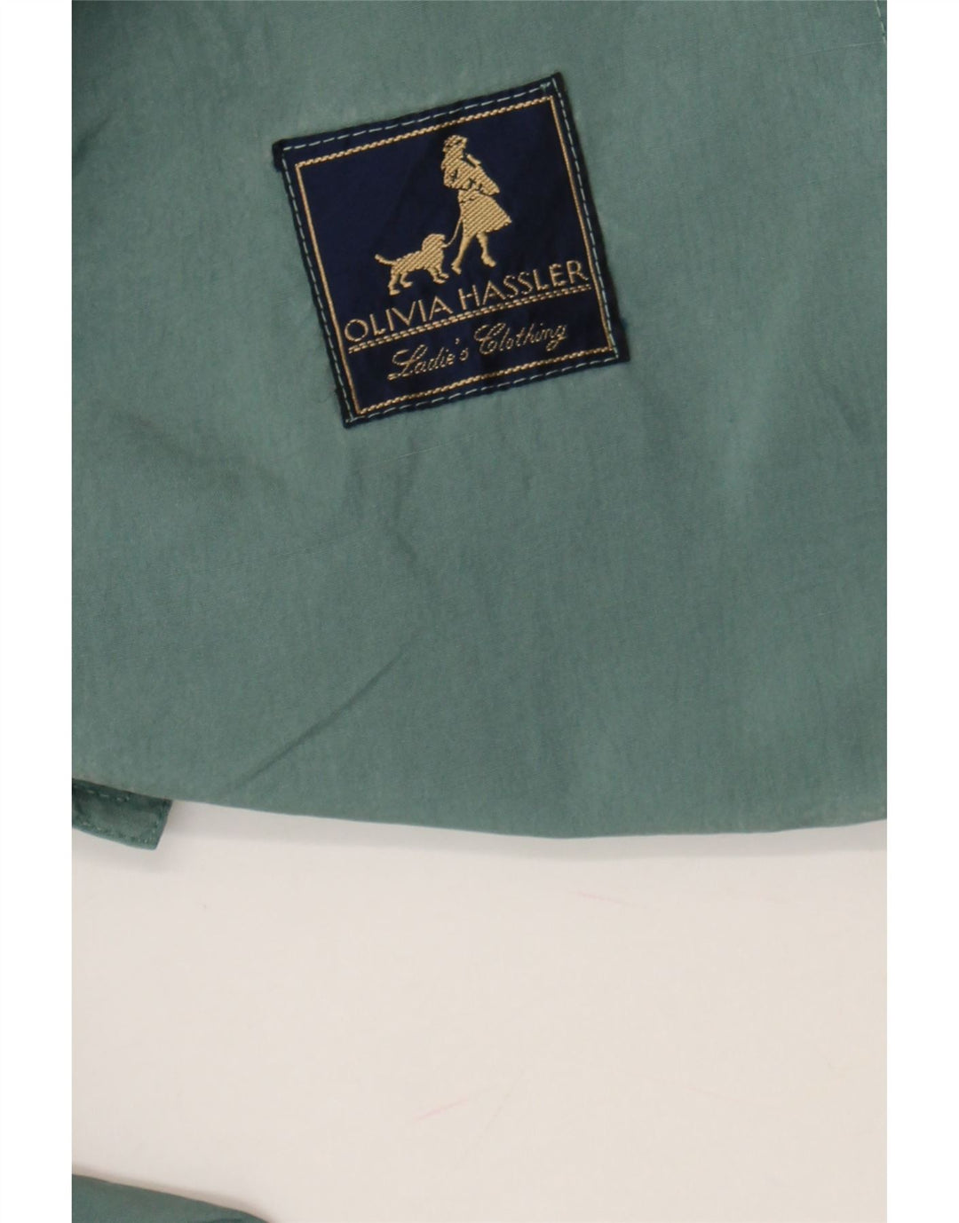 OLIVIA HASSLER Womens Utility Jacket IT 42 Medium Green Vintage Olivia Hassler and Second-Hand Olivia Hassler from Messina Hembry 