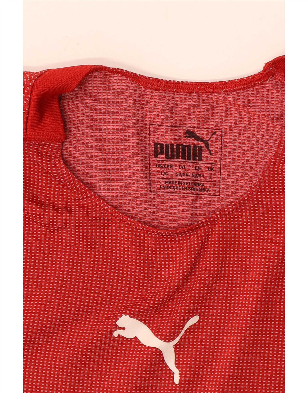 Puma T-shirt graphique pour hommes, grand, rayé rouge
