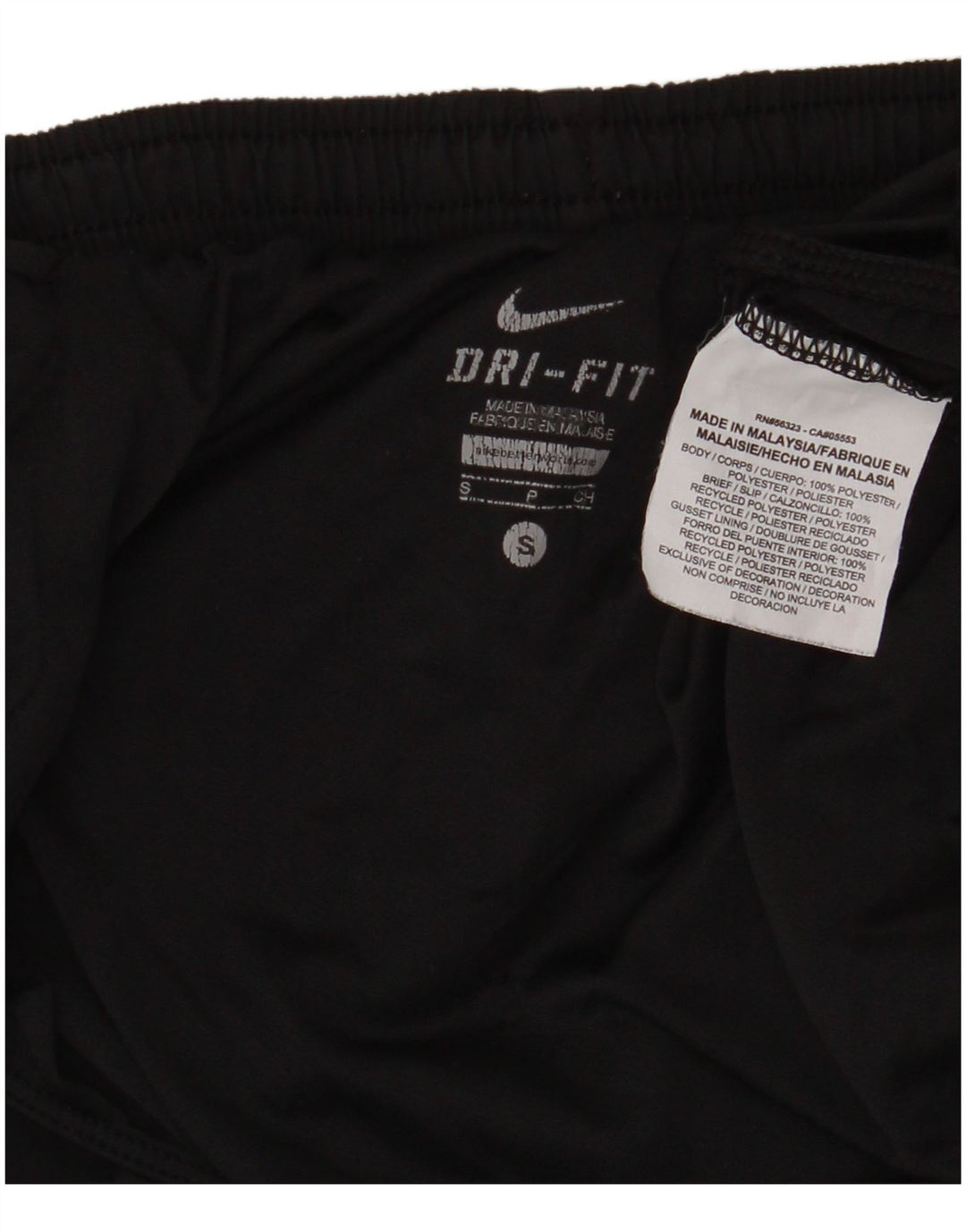 Nike Short de sport Dri Fit pour femme UK 8 Small Noir Polyester