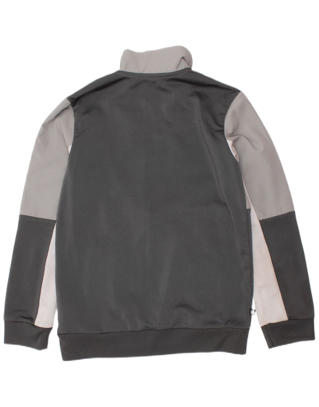 ADIDAS Sweat-shirt à col zippé pour garçon 7-8 ans Gris Colorblock